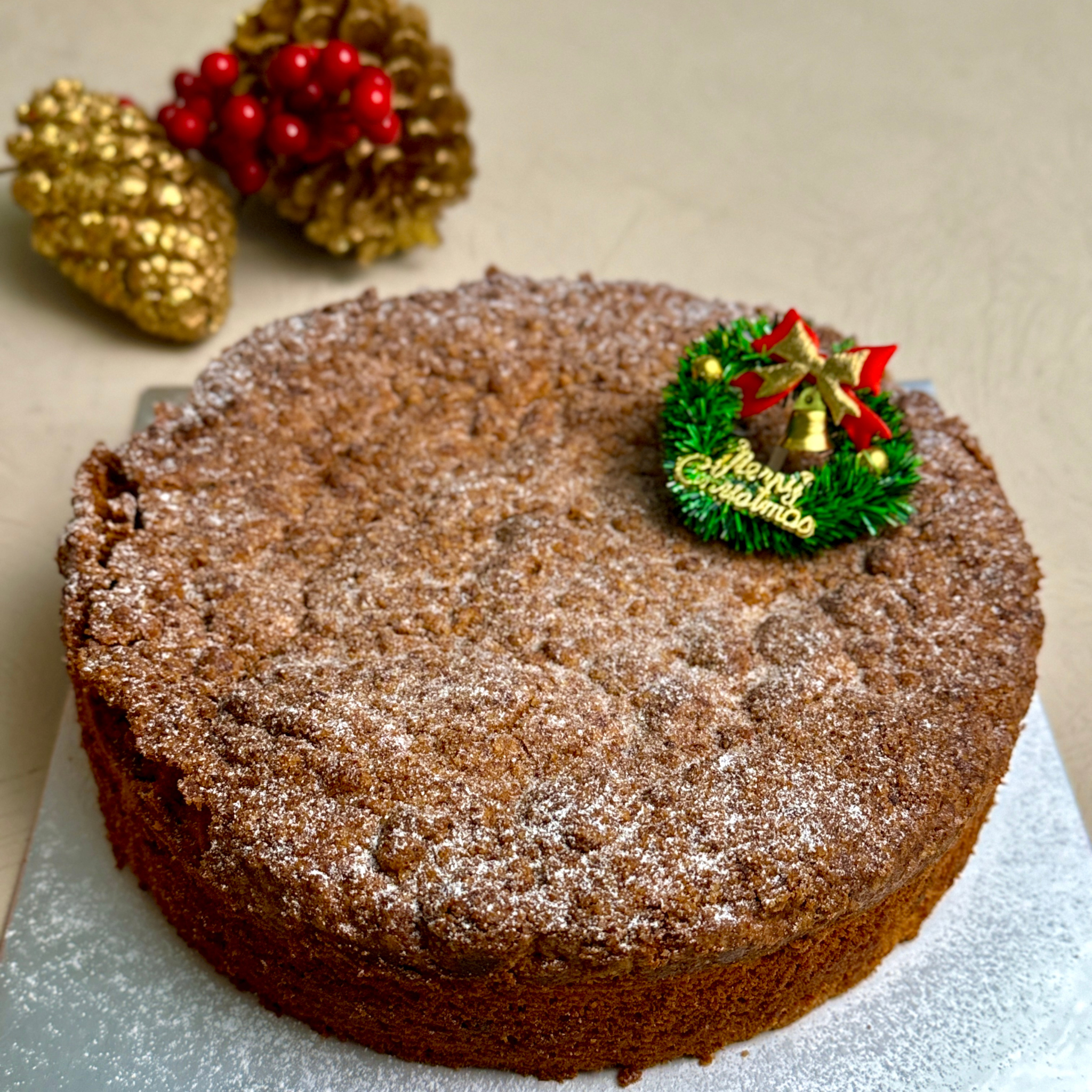 Apple Streusel Cake (9" about 10-12 slices)