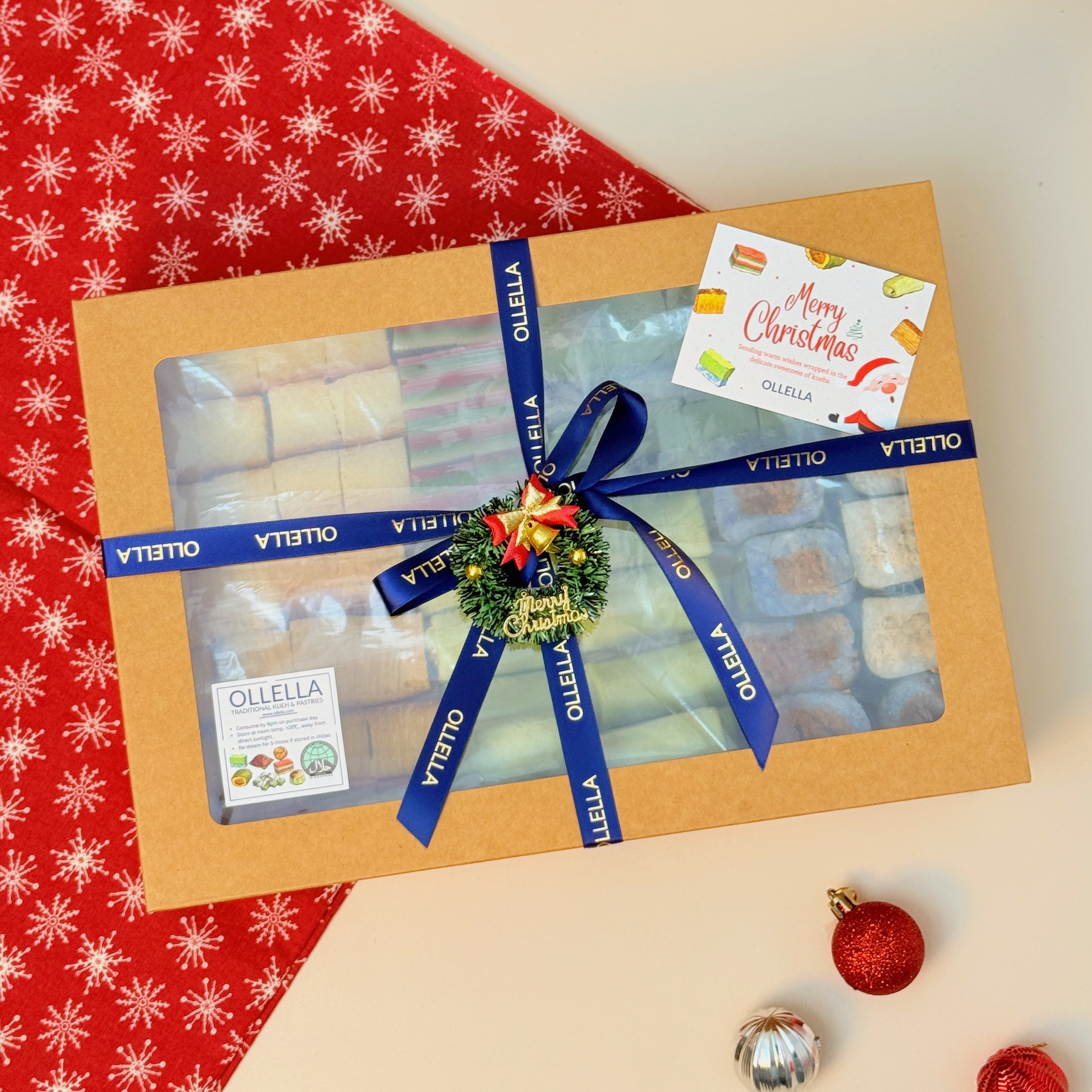 Bite-size Large Kueh Box (78pcs) Christmas Edition