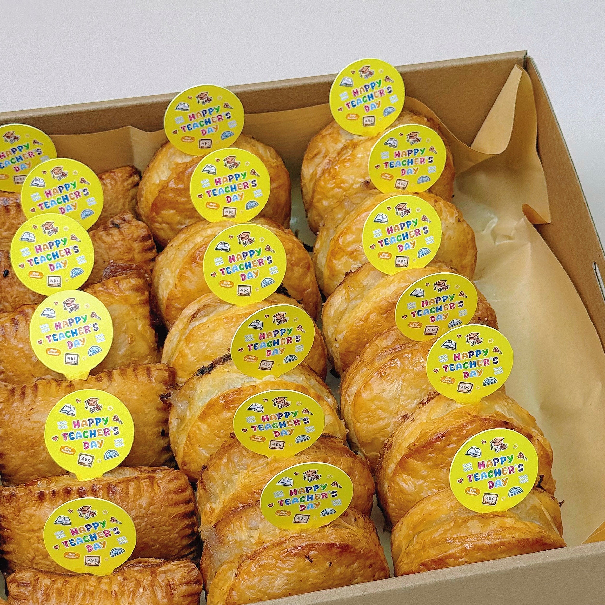 24 pcs mini puff pastries (Teacher's Day edition)