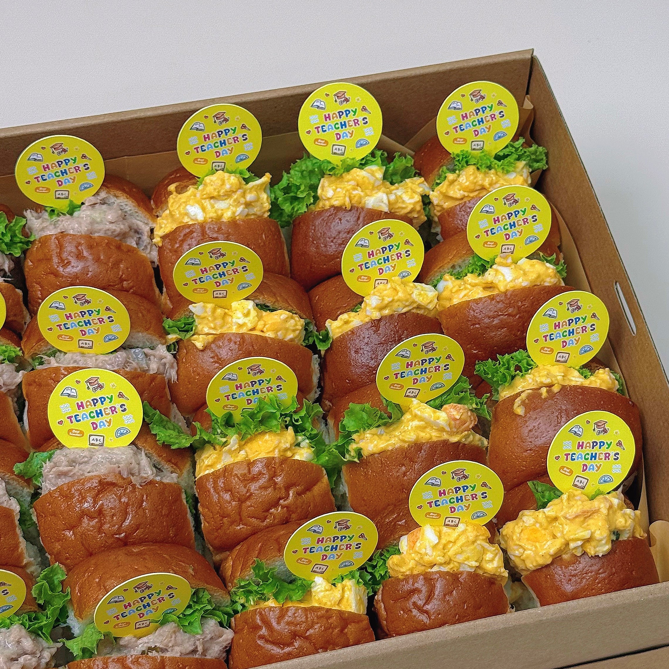 24 pcs Mini Brioche Sandwiches (Teacher's Day Edition)